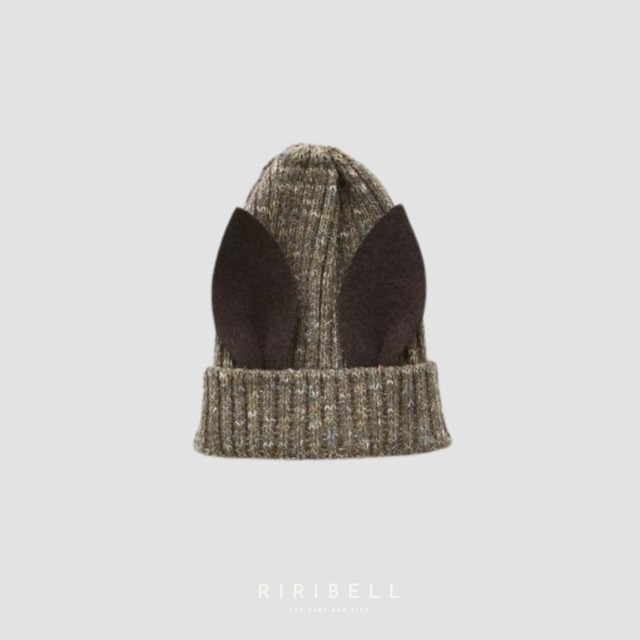 予約 / 送料無料【eLfinFolk】Nep Yarn Beast Beanie by CA4LA - brown/ 9月入荷