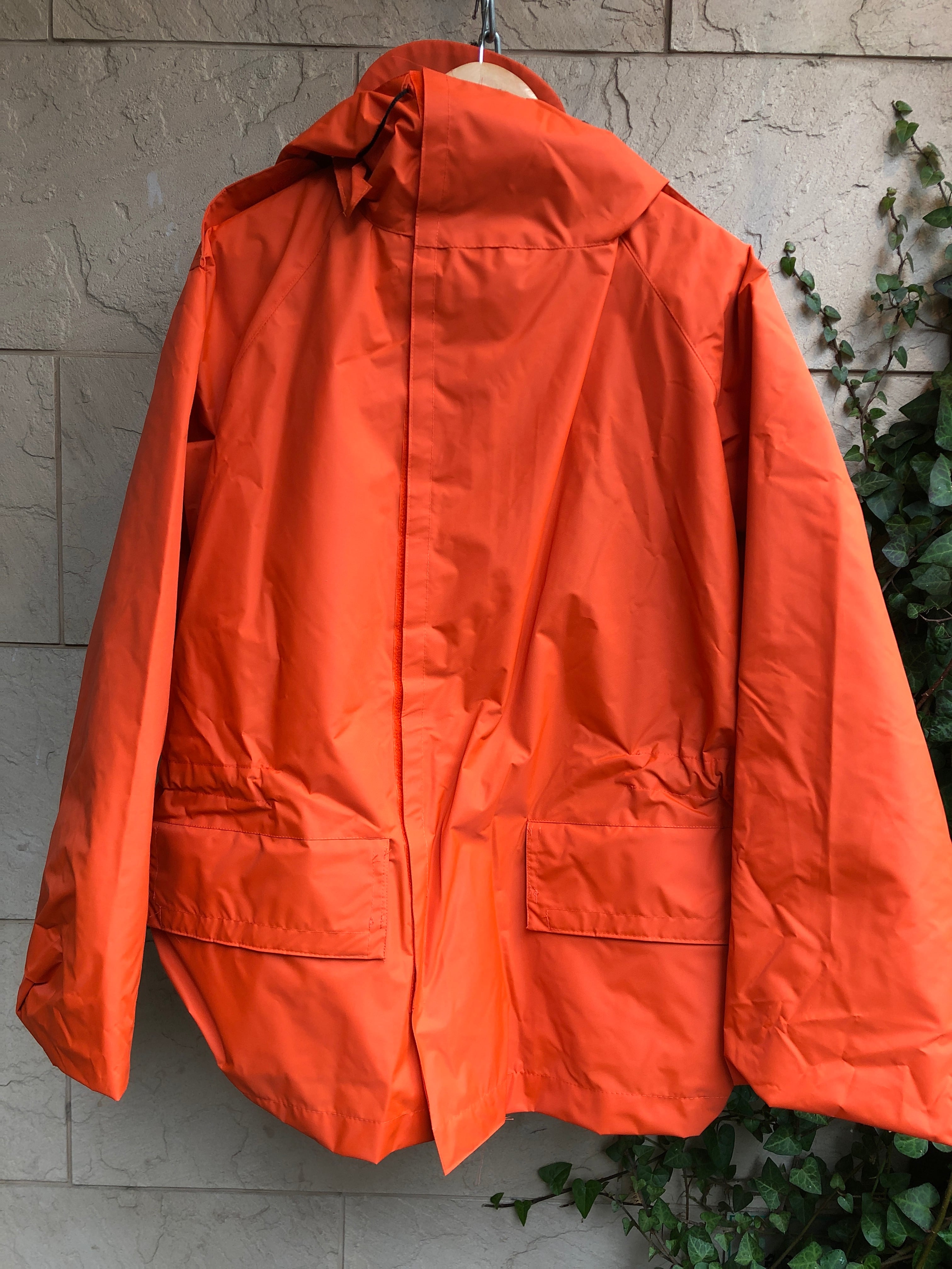 Deadstock Old Belgium navy foul weather jacket orange color | 「BRACKETS 」