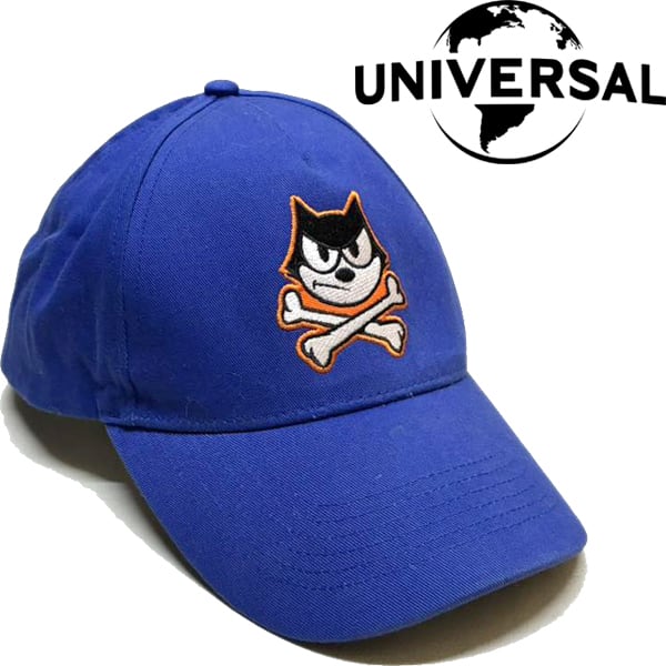 1点物◇フィリックスザキャット帽子/青スナップバックキャップ古着