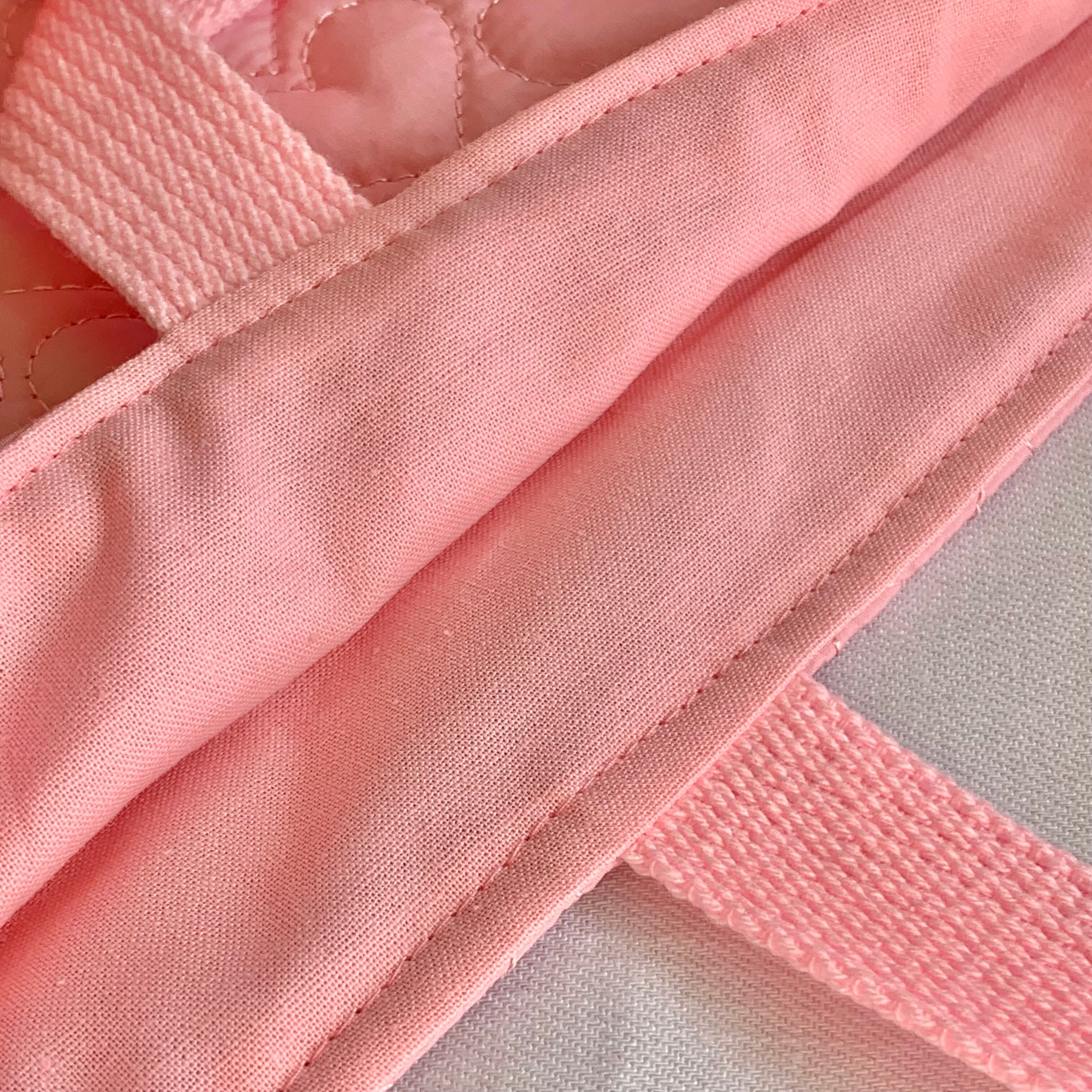 レッスンバッグ 女の子 キルティング ハート刺繍 ピンク サイズ