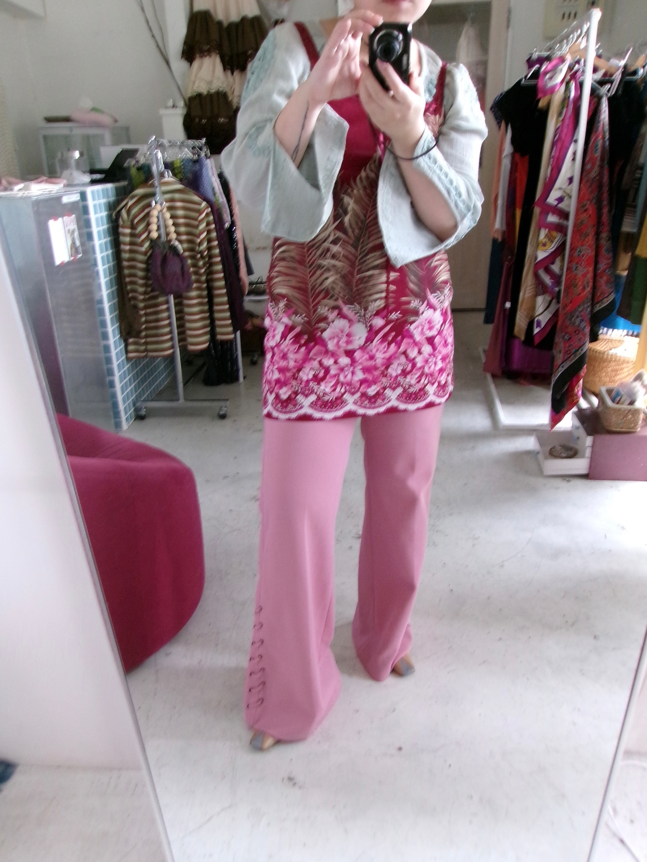 80’s lace up flare pants | 80年代 編み上げフレアパンツ