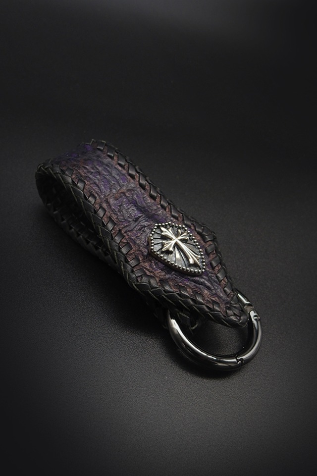 Item No.0454： Dog tag key holder/OSTLEG/Black