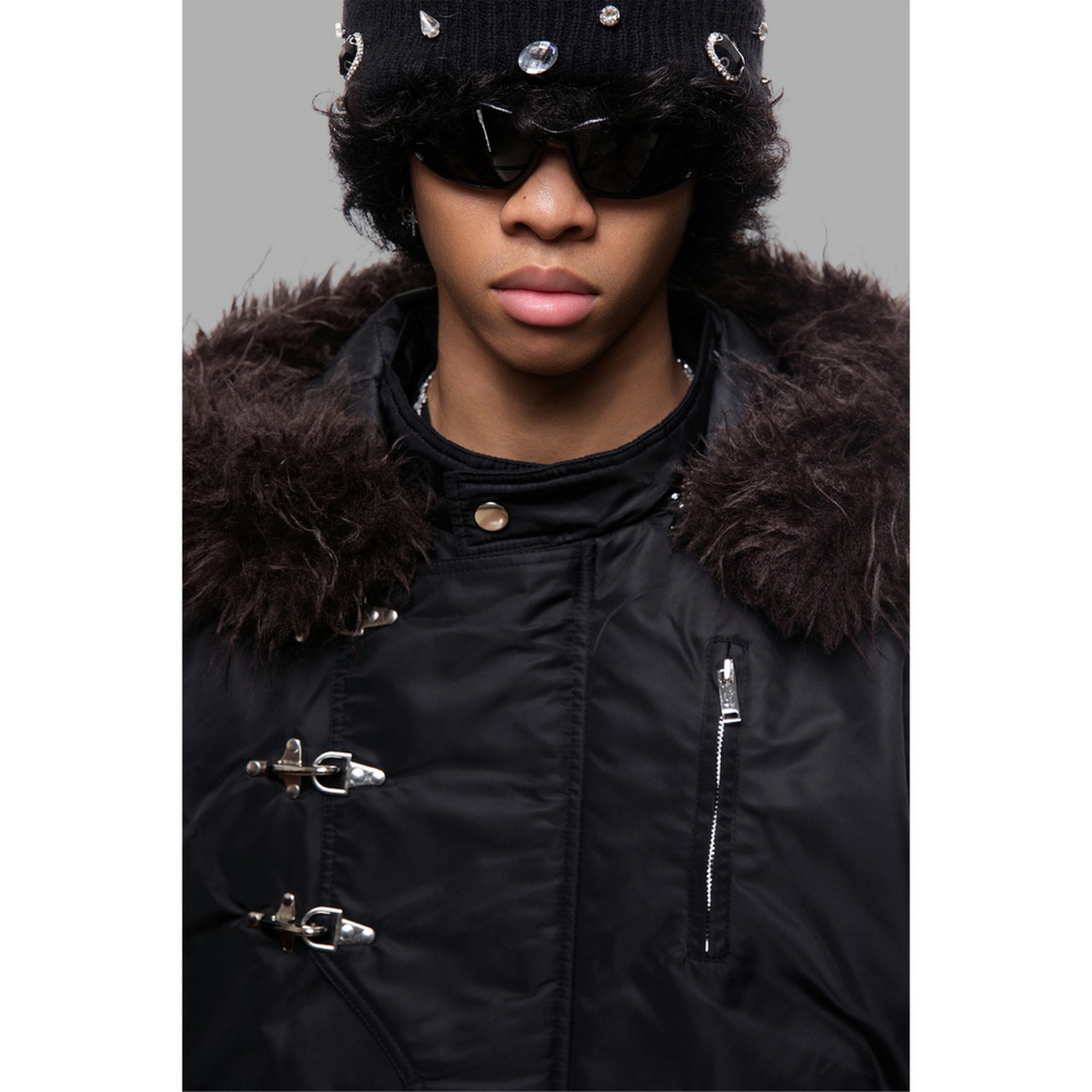 【暖かさUP】ファイヤーマンファー中綿ジャケット T2024