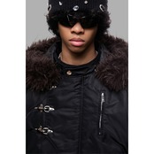 【暖かさUP】ファイヤーマンファー中綿ジャケット T2024