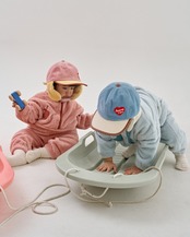 韓国子供服 / 26Autumn / 〖取寄〗HereIam / ハートコーデュロイボールキャップ / ベビー服 *FREE(頭囲調節可能)*