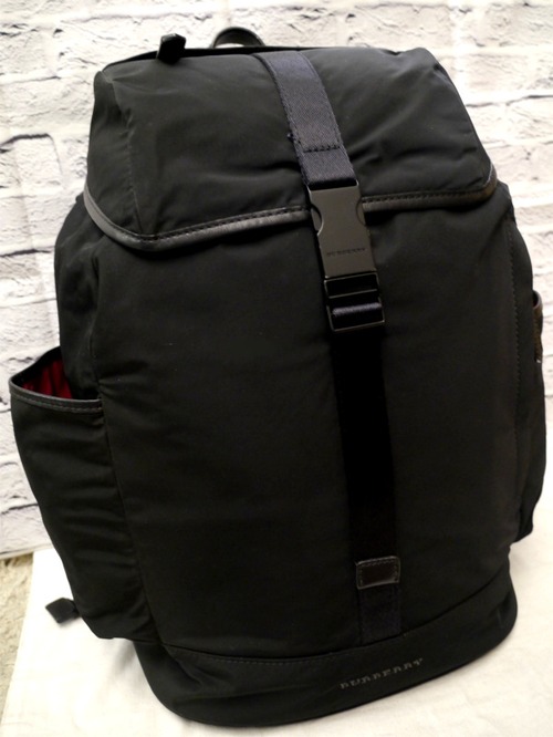 レア美品★BURBERRYバーバリー WATSONワトソン Diaper Backpack 大容量 マザーズ バッグ バックパック リュック 黒◆ 希少なマザーズモデル