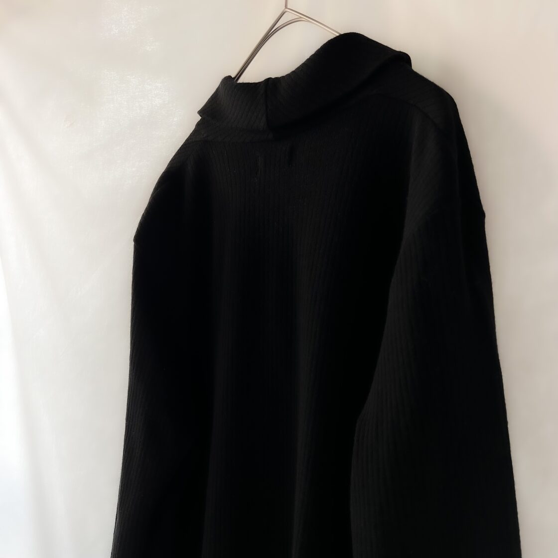 90s dries van noten black stand fall collar cardigan 90年代 ドリス 
