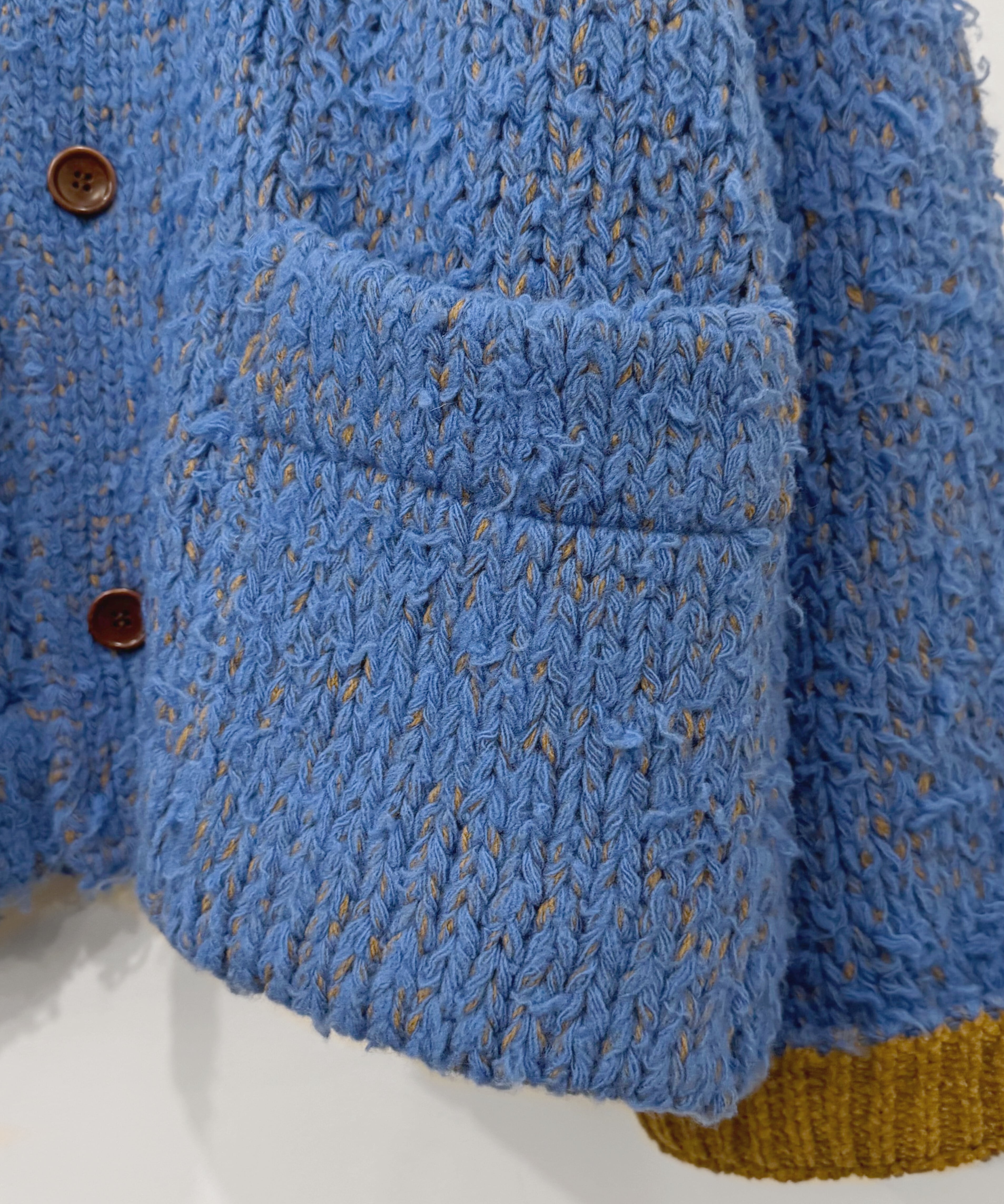 Kota Gushiken / KGAW25-K09 FISHERMAN'S WOOL FUR JACKET (LIGHT BLUE