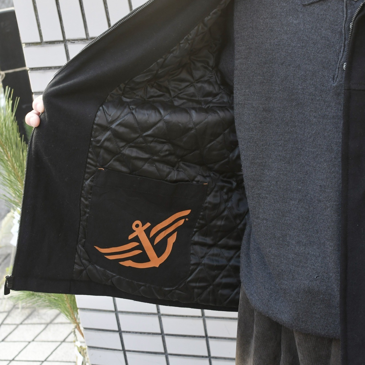 Dockers wool jacket black