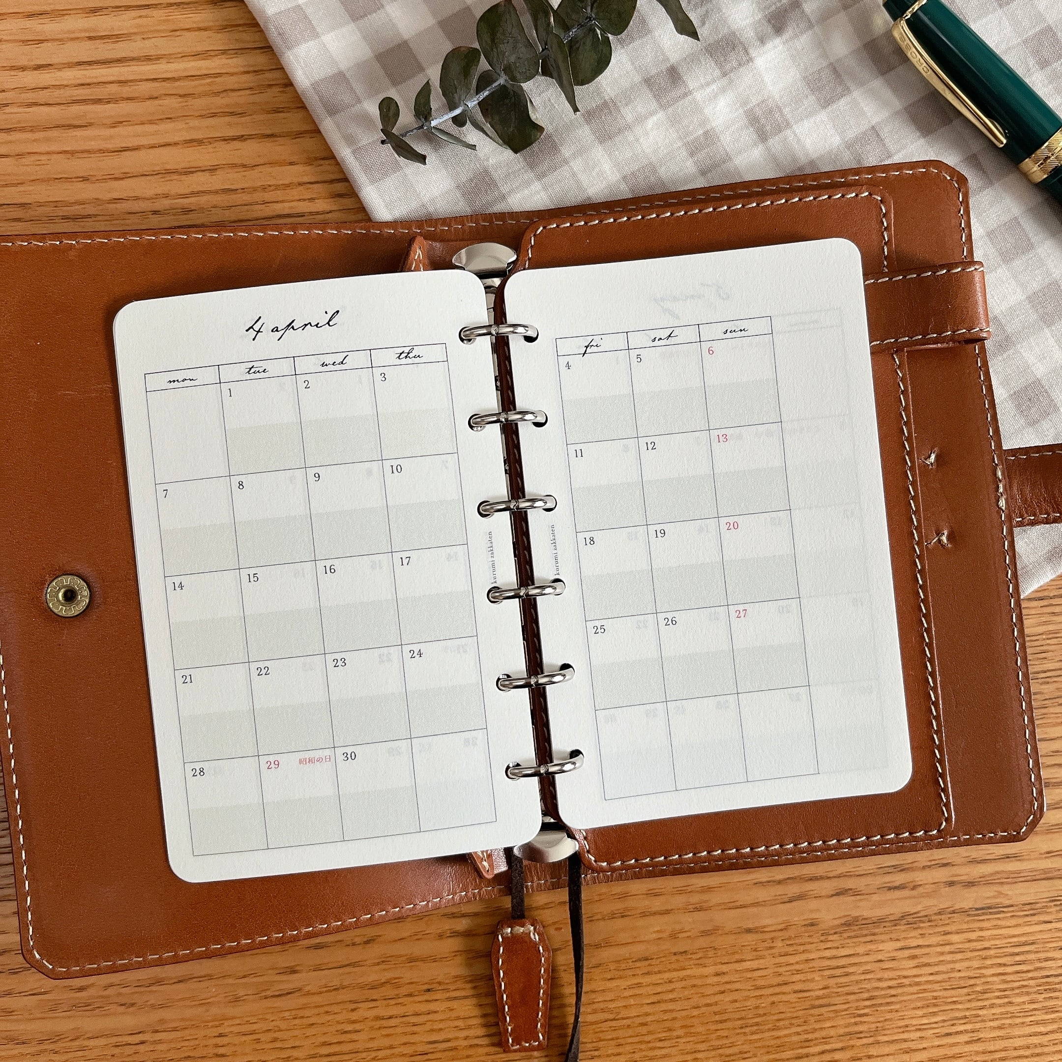 Memoristシステム手帳 ミニ6 NEO手帳，レイヤーリフィル