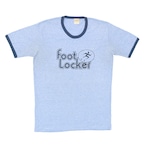 70s 80s フットロッカー 霜降りブルー リンガーTシャツ ヴィンテージTシャツ FOOTLOCKER XL相当 古着 @BE0014