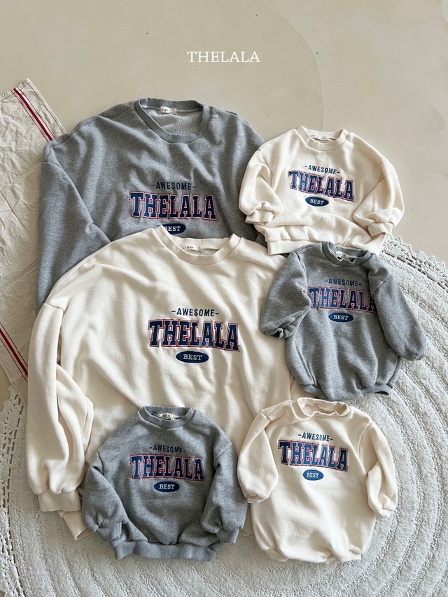 【取寄】thelala｜awesome sweatshirt (mom)｜オーサムスウェット（ママ）｜FREE｜mom｜26 spring