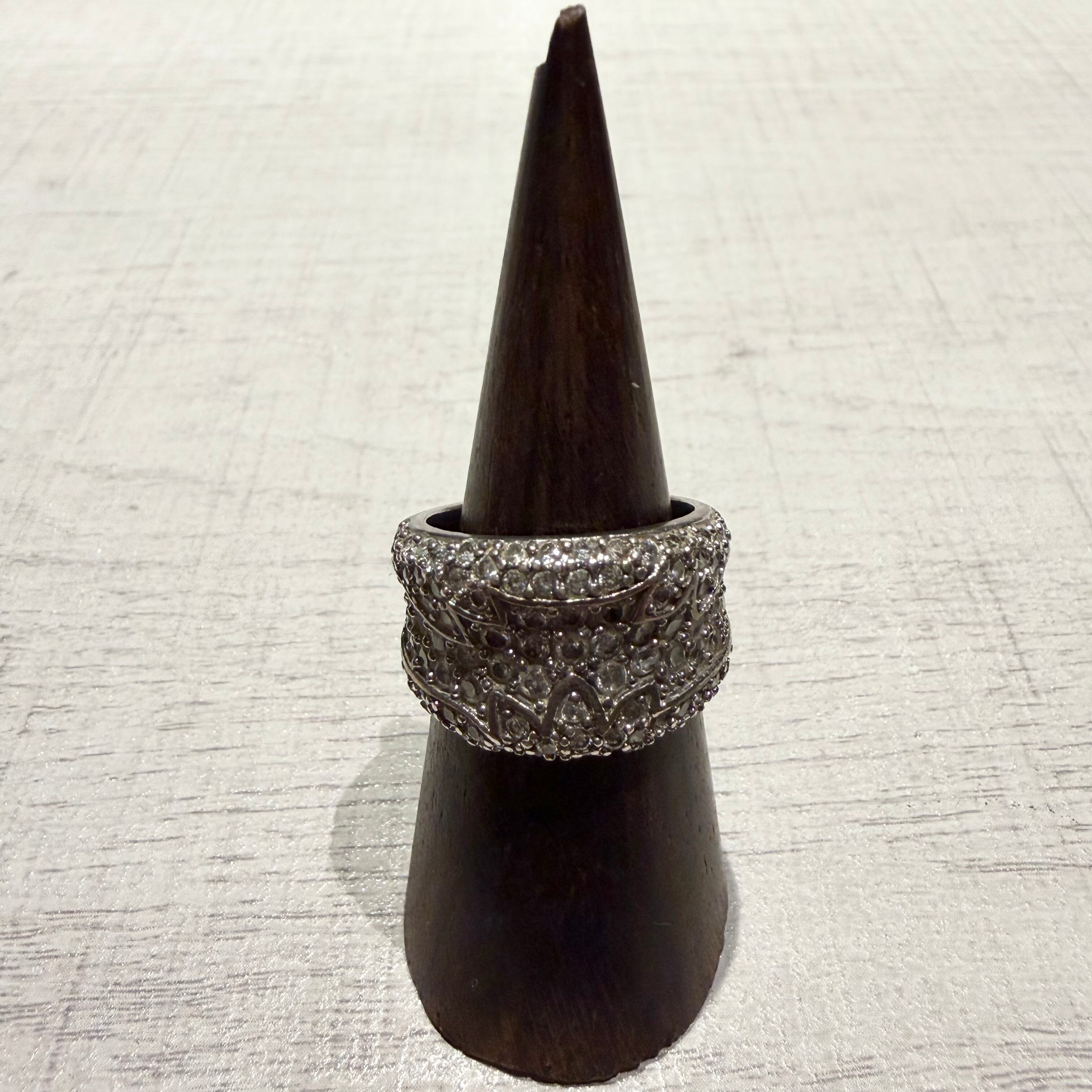 Antique Lattice Diamond Ring-SILVER925-デザインリング
