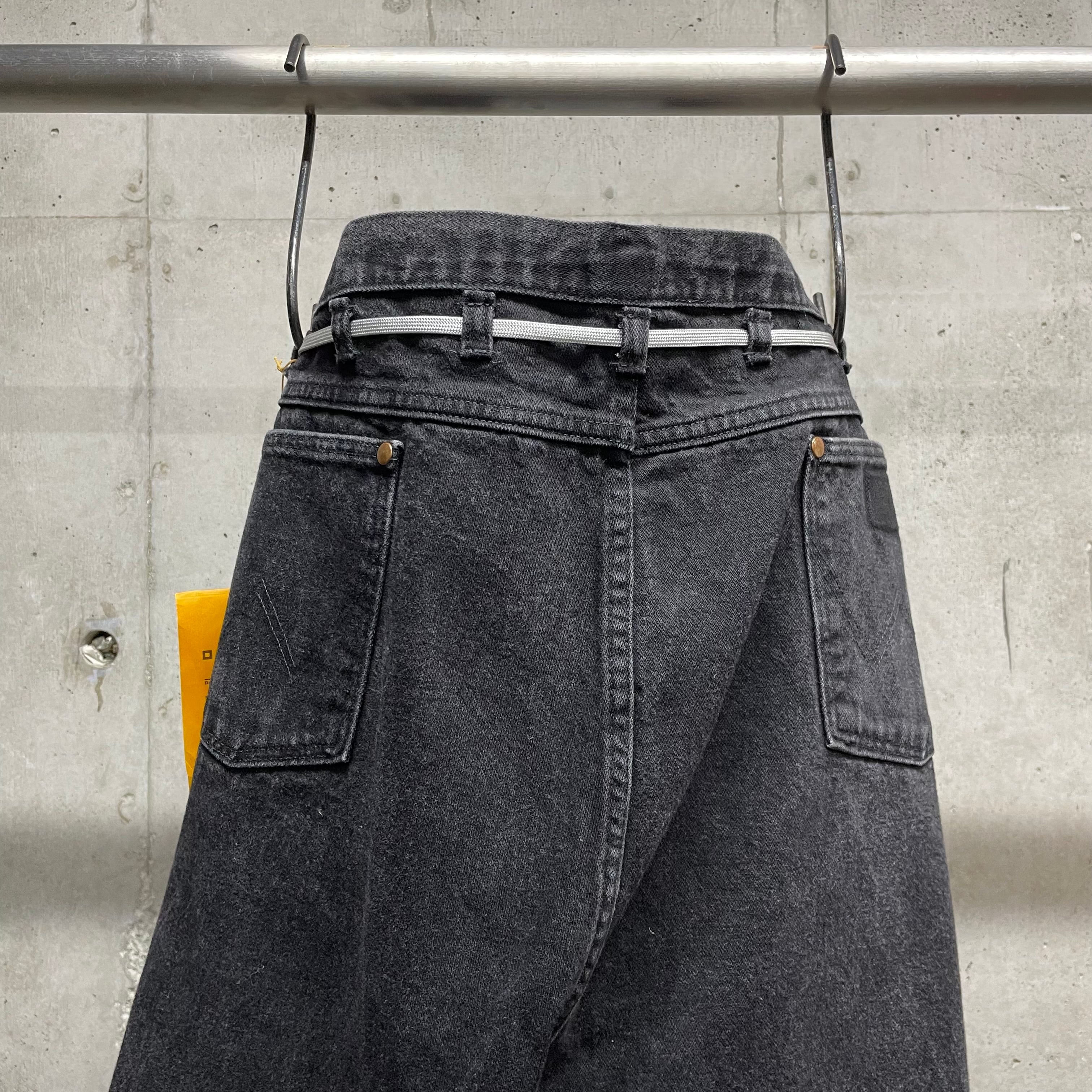 MAISON EUREKA】Ex.VINTAGE REWORK BIGGY PANTS_BLACK② | marfa store