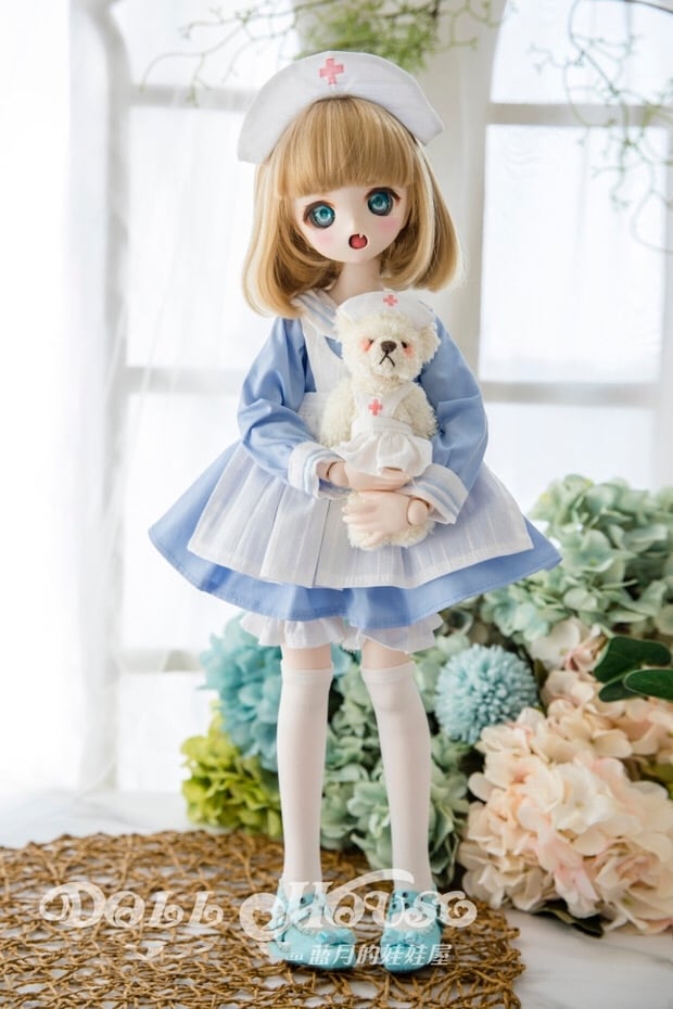 BJD用 球体関節人形用衣装6点セット 全4色 MDD/MSD/DSDサイズ BJD用 球体関節人形用衣装6点セット 全4色 MDD/MSD/DSDサイズ