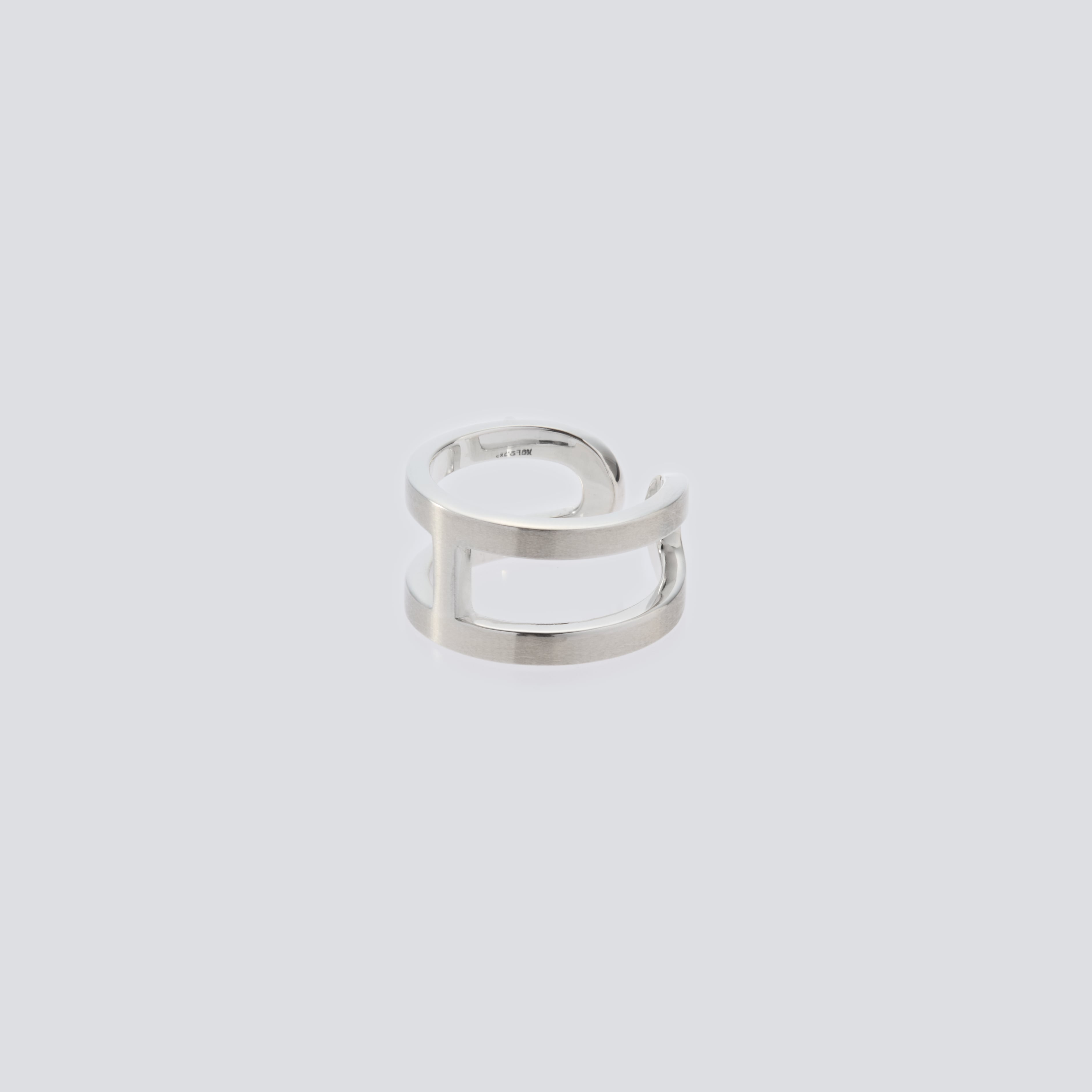 XOLO JEWELRY ショロジュエリー】H RING WITH HAIR LINE エイチリング