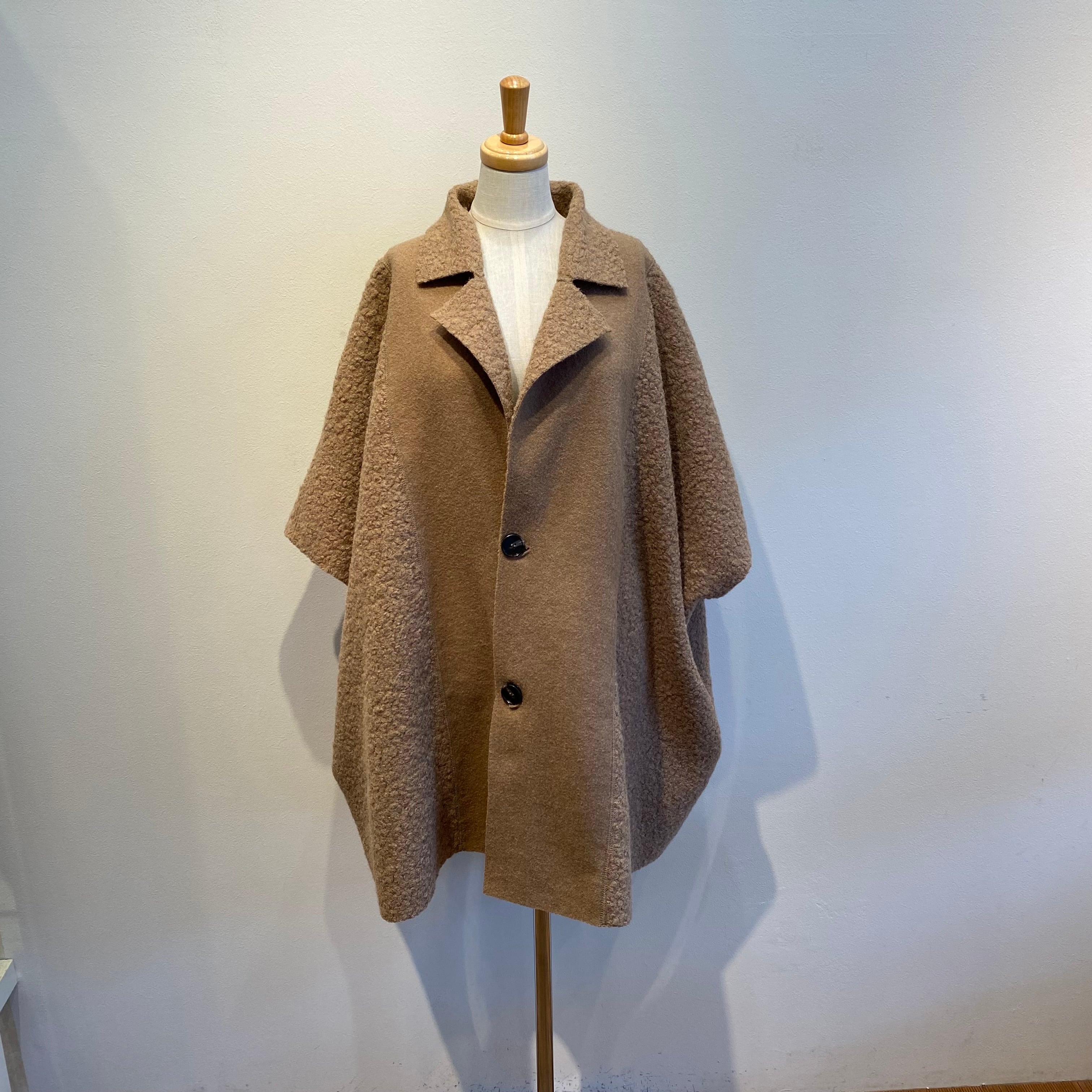 【CYNICAL】ボアスライバーニットポンチョ CYNICAL / ボアスライバーニット リバーシブルポンチョ 552-94054