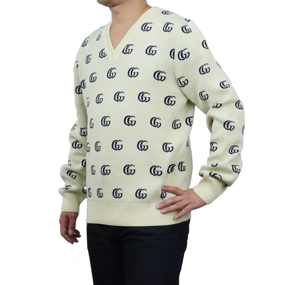 新品未使用正規品】グッチ GUCCI メンズ－セーター Lサイズ ニット  
