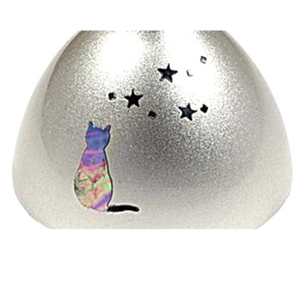 ペット供養　おりん エコー りん 銀 猫 送料無料 ペット用仏具 手元供養　分骨　ミニ骨壺