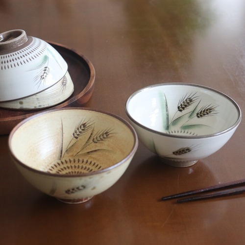小石原焼 蔵人窯 飯碗 麦 Koishiwara-yaki Rice bowl #097