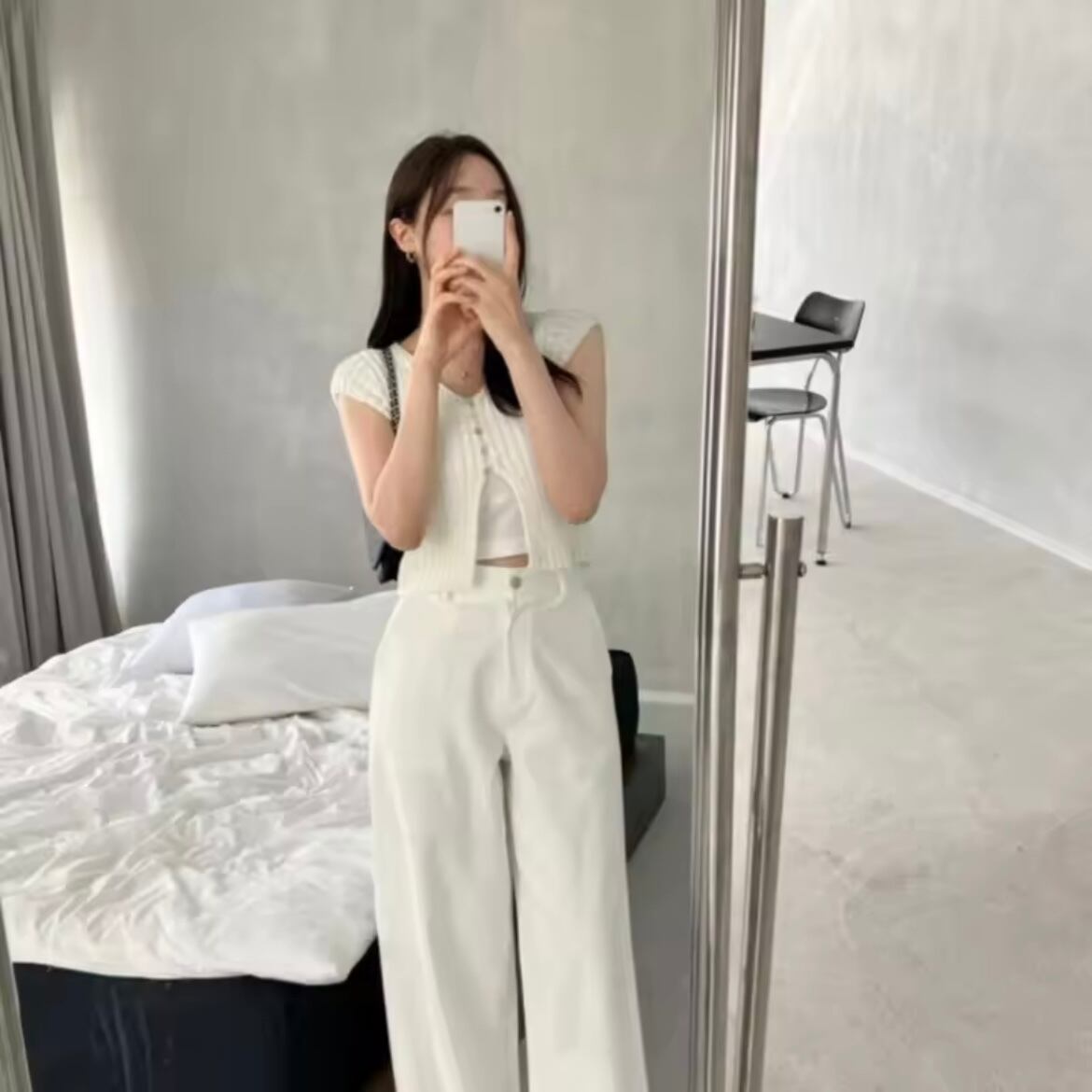 summer knit short sleeve tops