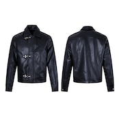 VINTAGE ストリート ファイヤーマン PUレザージャケット T2337