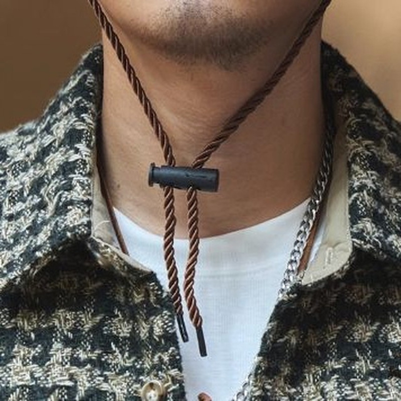 Long Sleeve Shirt Color Patch Pocket Hip Length Shirt ◇2color H0895