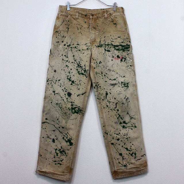 【Caka act2】"Carhartt" Beautiful Aging × Paint Custom Vintage Work Pants