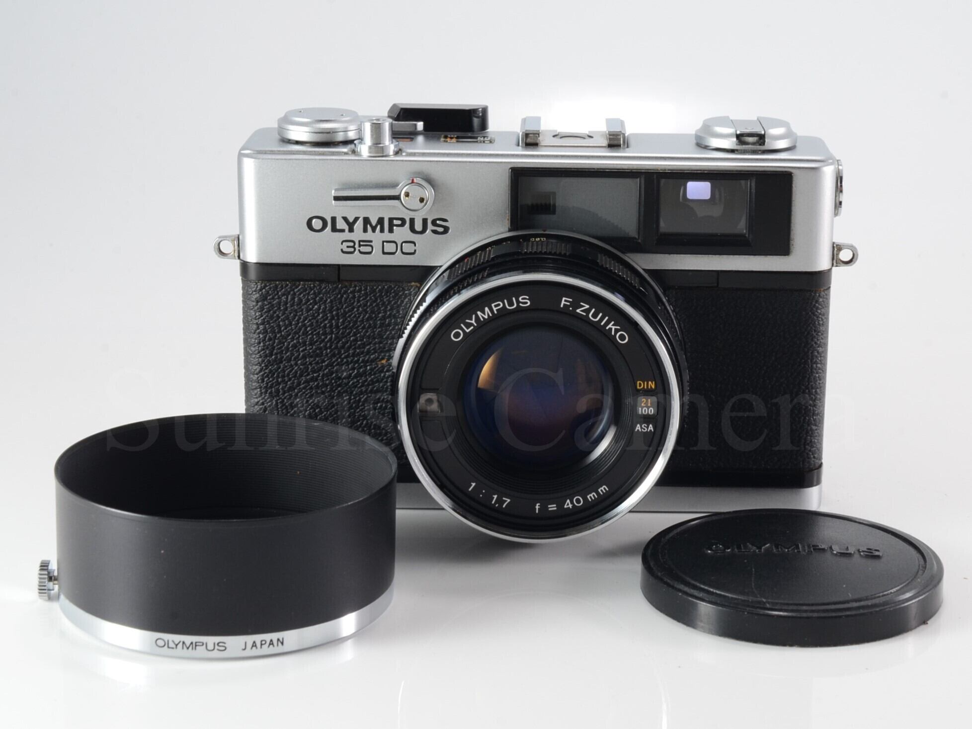OLYMPUS 35DC / F.Zuiko 40mm F1.7 前期型 純正フード付 オリンパス