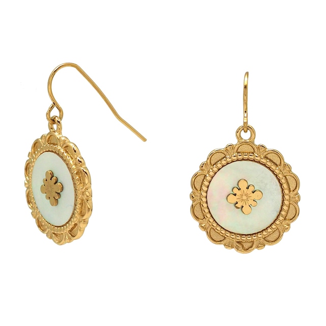 ☆ SALE ☆【ikita Paris】 ピアス 白蝶貝 マザーオブパール S-IKSP035