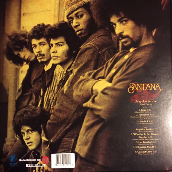 Santana サンタナ - Acapulco Sunrise: 1968 Demos 200枚限定再発