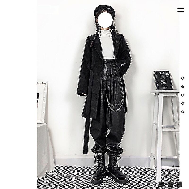 秋冬 パンツ Puレザー タック入り 病みかわいい ストリート系 Jkスタイル アーミースタイル オルチャン 原宿系 10代 代 大人きれいな私を叶える Marriages