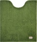 エンヴェールヘルック(R) トイレマット 80×70cm ロングサイズ ファブリック グリーン カラーモードプレミアム ふんわり 高級感のある深い色味 洗濯OK 滑り止め加工 抗菌・防臭・消臭