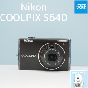 Nikon COOLPIX S640 デジカメ スマホ転送OK フルセット シロクマカメラ a7156