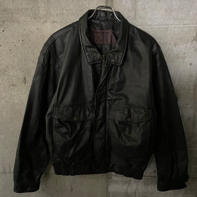 〖vintage〗A-2 realleather short blouson jacket/a-2 本革 短丈 ブルゾン ジャケット/xlsize/#0510