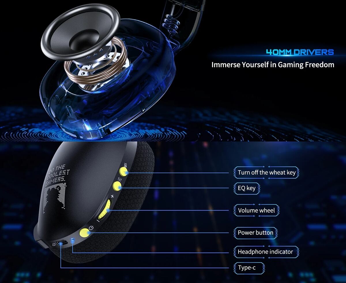 ヘッドセット ONIKUMA B2 ゲーミング ヘッドホン マイク 40mm 有線