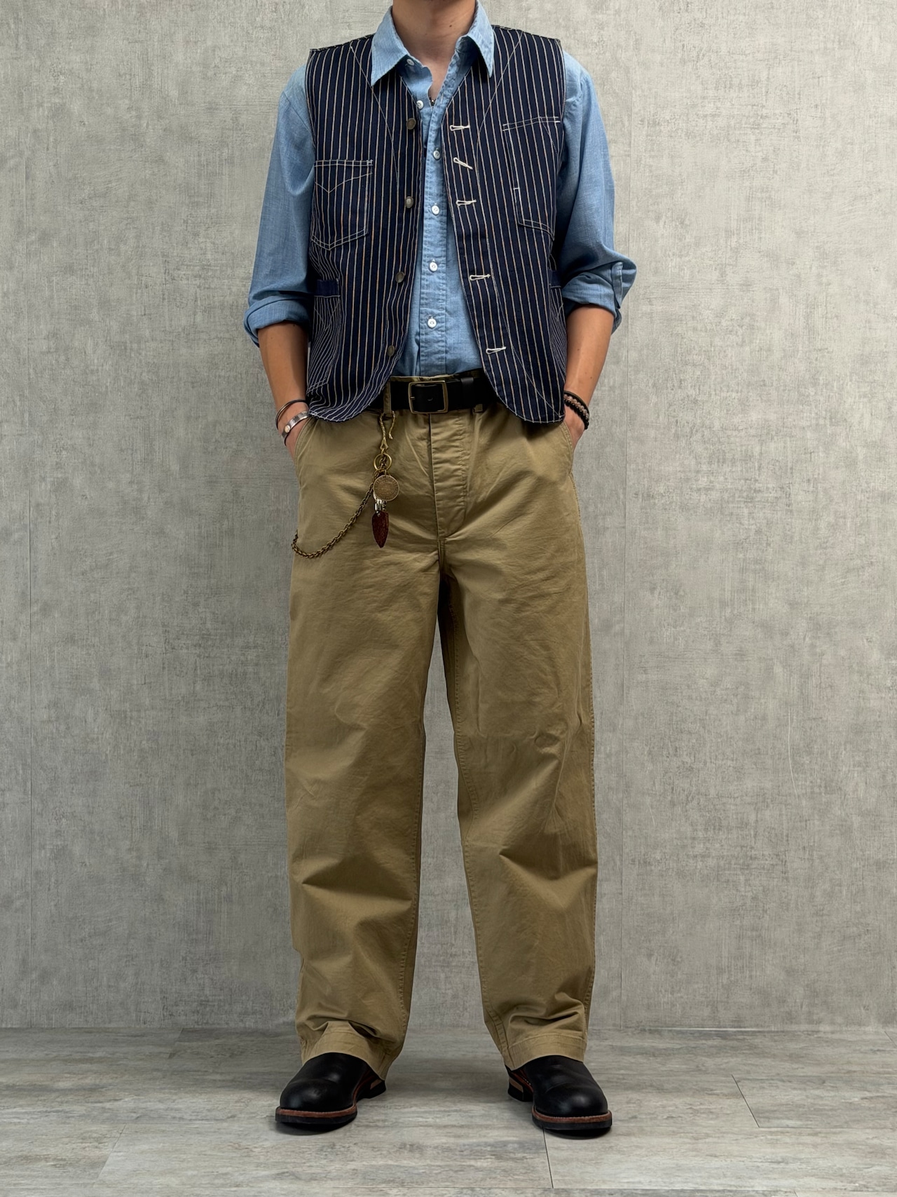 Classic Wabash Stripe Work Vest