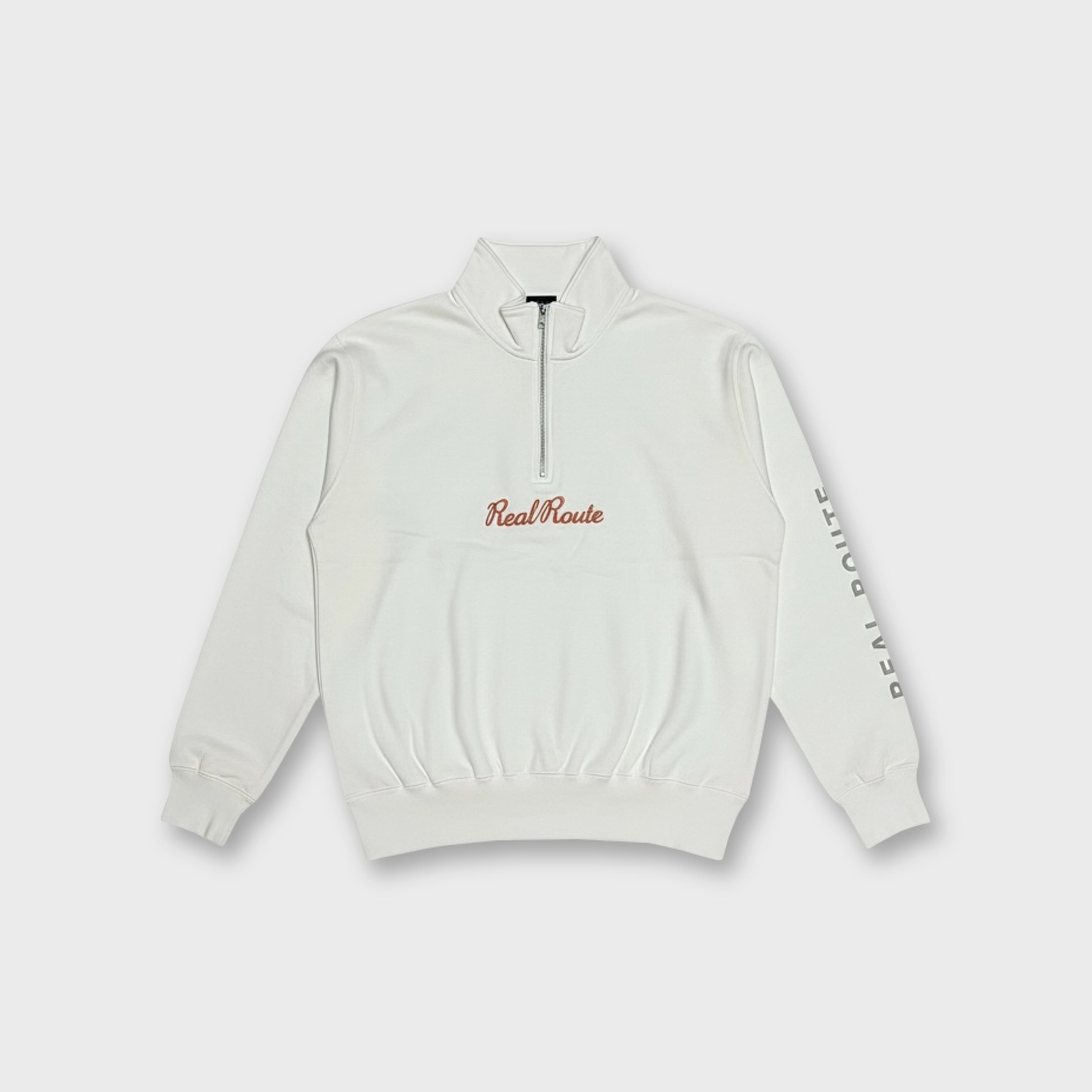 REAL ROUTE ハーフジップトレーナーⅡ【ホワイト】