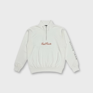 REAL ROUTE ハーフジップトレーナーⅡ【ホワイト】