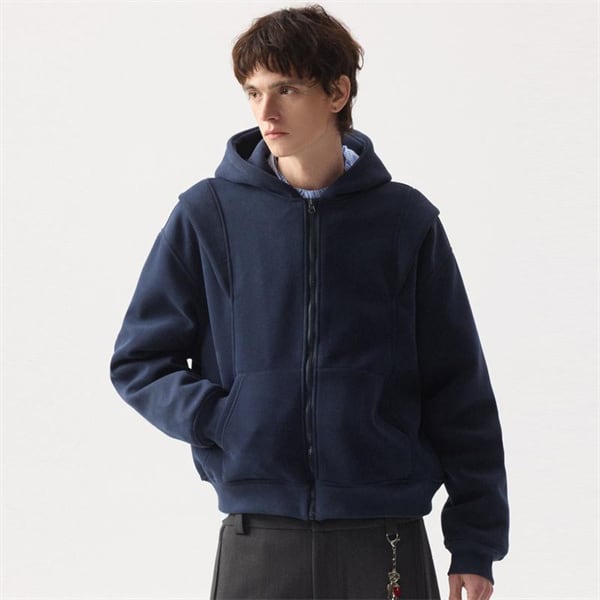LOOPWHEELER ZIP UP HOODIE サイズL ループウィラー ジップアップ