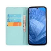 適用 Google Pixel 8a ケース 手帳型 グーグルピクセル8a 用 手帳型ケース Pixel8a 用 スマホケース カバー 手帳型 PUレザー カード収納 財布型 耐衝撃 ケース マグネット スタンド機能付き 5色(Google Pixel8a 用 ケース 手帳型) (ミントグリーン)