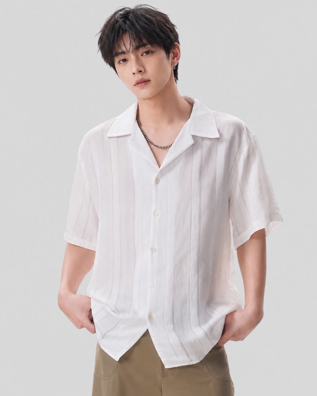Veil Stripe Shirt（100％/0％）