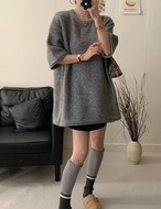 【新作5%OFF・3日間】Unique Over-fit Long Tops_5colors