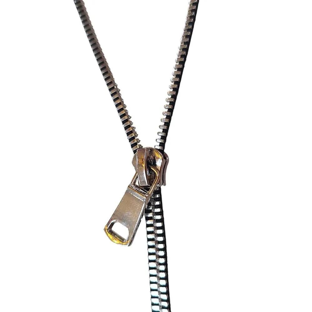 ジッパー ネックレス ZIPPAZ ネックレス / AMERICANO：TIE シルバー LONG | ON SUNDAYS
