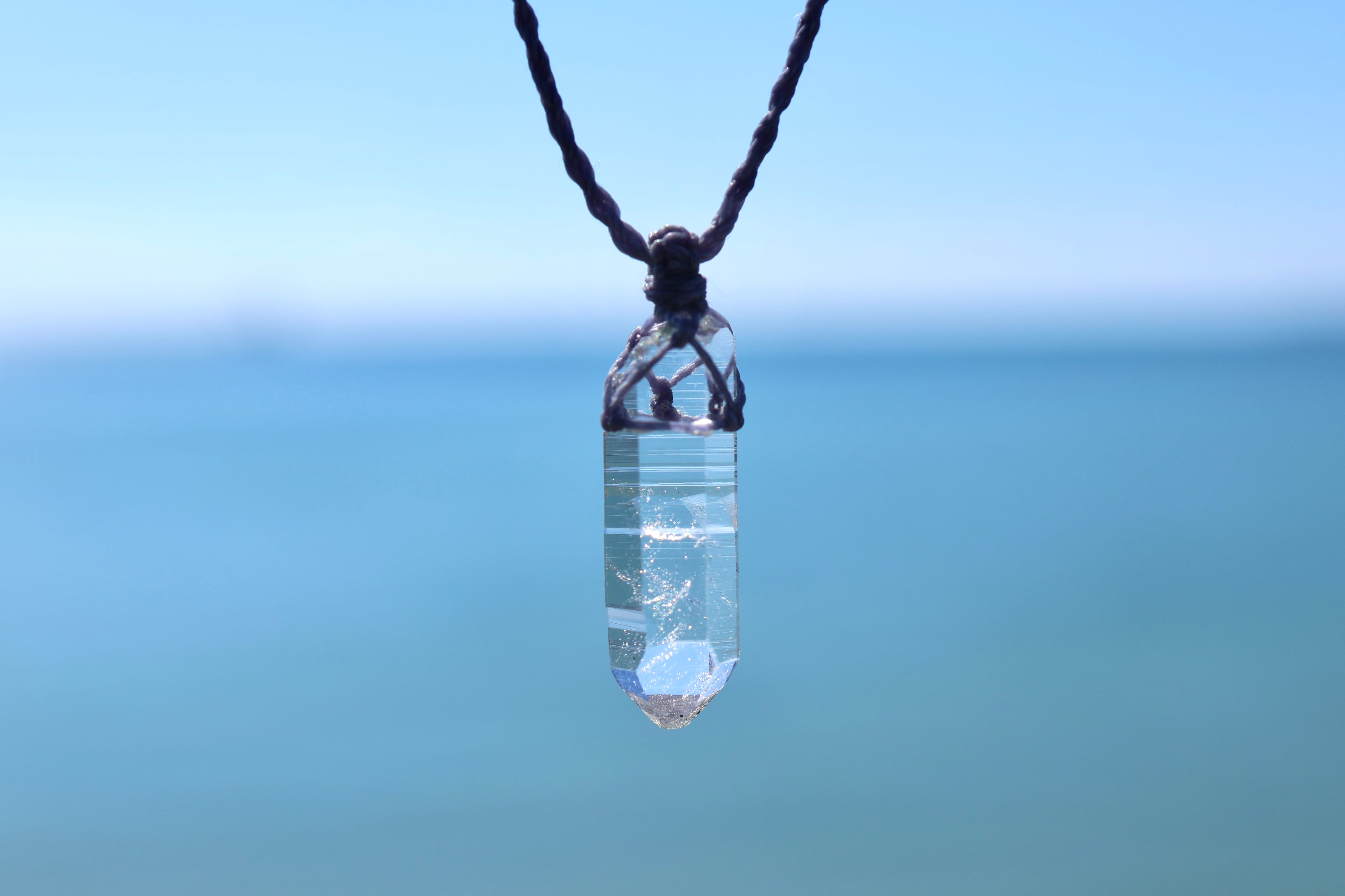 ヒマラヤ水晶ネックレス K18 | 石垣島の夜光貝アクセサリーとヒマラヤ