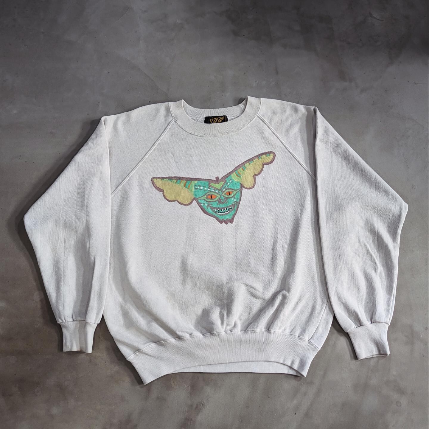 pizazll hand print design sweat shirt 小岩店