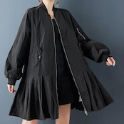 プリーツ フレア MA-1ブルゾン 60048