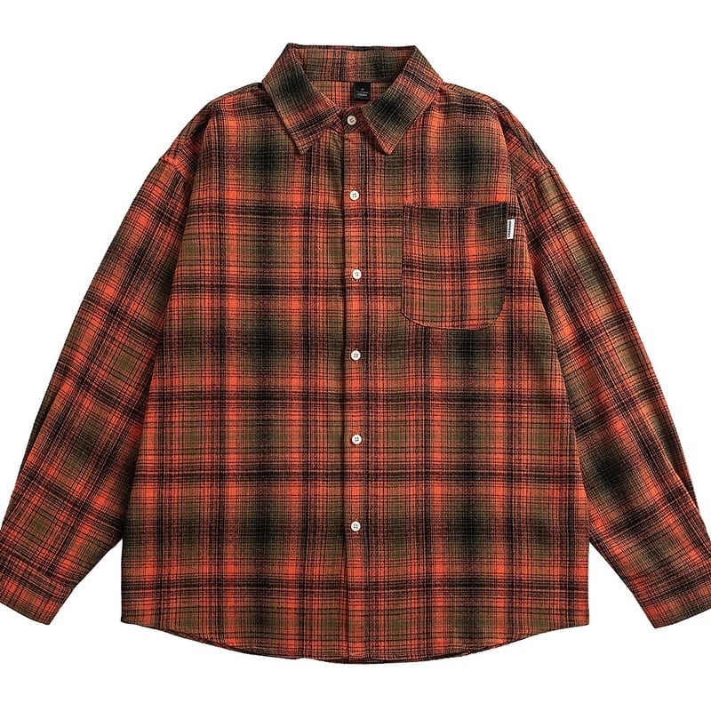 Ombre check shirt 3186