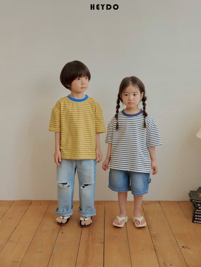 《送料無料》ブンブンストライプT：Jr【HEYDO】※お取り寄せ