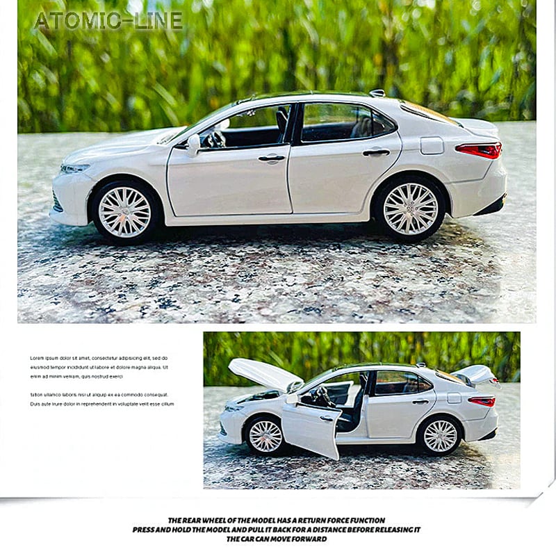 TOYOTA カムリ CAMRY 1/32 ミニカー 全4色 ライト点灯 合金モデル 模型